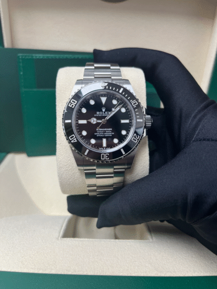 Super Clone Rolex Submariner 124060 no date replica watch with black dial and ceramic bezel