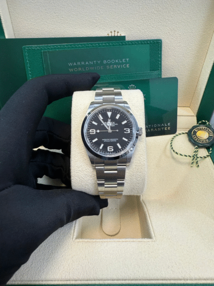 Super Clone Rolex Explorer 124270 with black dial and stainless steel Oyster bracelet