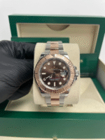 Replica Rolex Yacht-Master 40mm Steel and Everose Gold with Brown Dial