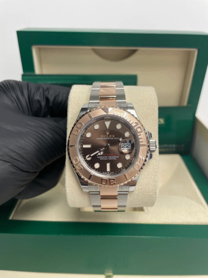 Replica Rolex Yacht-Master 40mm Steel and Everose Gold with Brown Dial