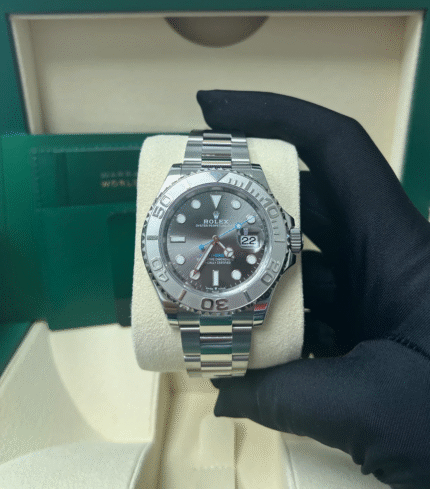 Replica Rolex Yacht-Master 126622 with Dark Rhodium Dial and Platinum Bezel