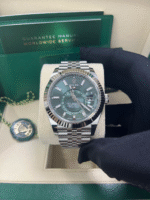 Super Clone Rolex Sky-Dweller Mint Green Dial 336934 with Jubilee Bracelet