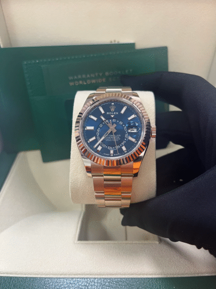 Super Clone Rolex Sky-Dweller 336935 Blue Dial with Oyster Bracelet